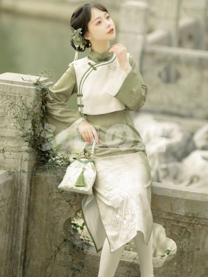 HF-219レトロ中華風漢服 レディース 日常ドレス 撮影用コスプレ衣装 美しい刺繍