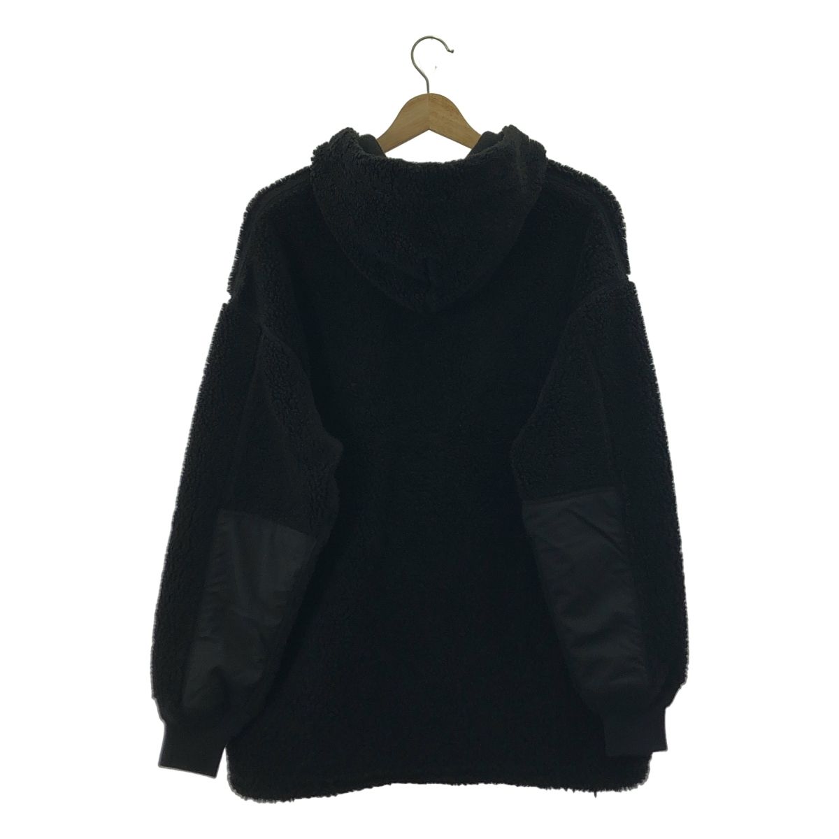 コムデギャルソンオム ボア フリース アノラック パーカー 黒色 ブラック コムデギャルソンオム ボア フリース アノラック パーカー 黒色 ブラック