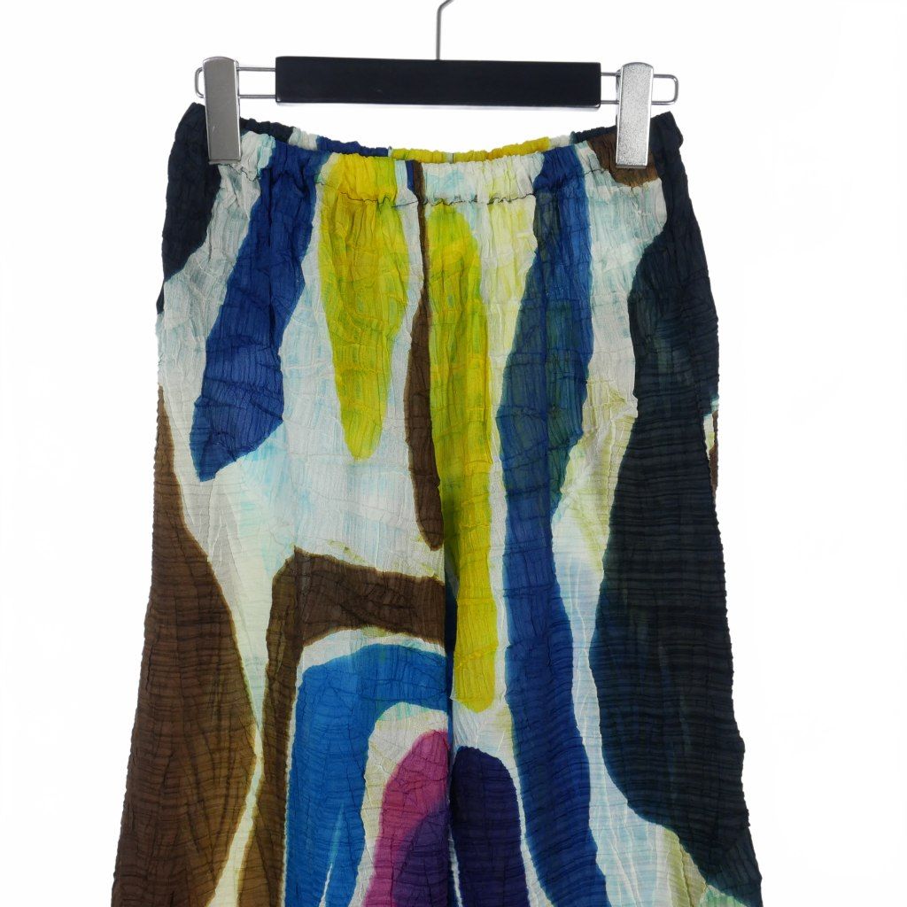 イッセイミヤケ ISSEY MIYAKE 98s シワプリーツ パンツ シースルー  