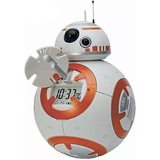 置き時計 壁掛け時計 BB-8 アクションクロック 目覚まし時計 スターウォーズ