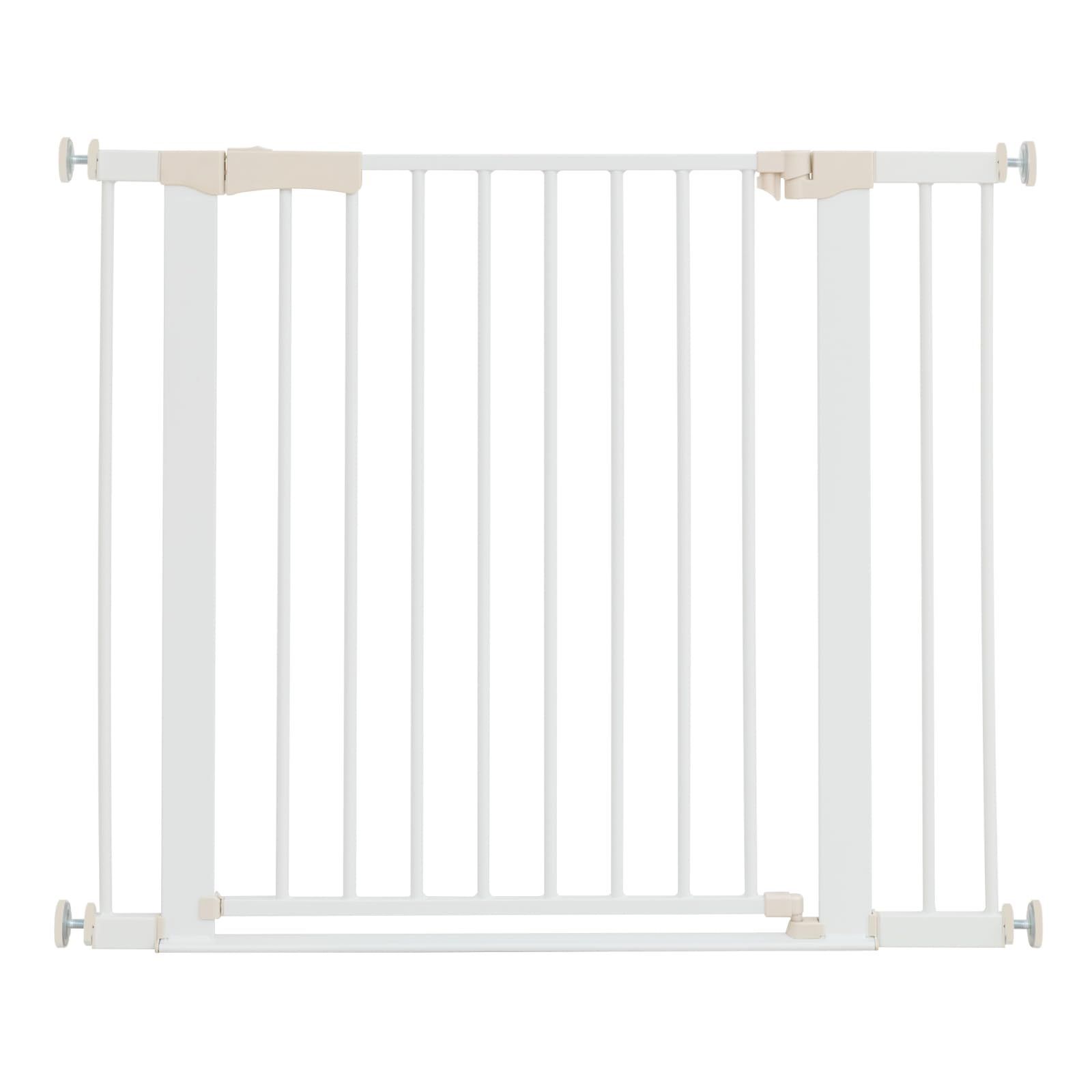 type ベージュ ベビーズゲイトローステップ ドア付き つっぱり ベビーゲート 幅74～96cm つまづきを軽減したシンプルデザイン 日本育児 拡張フレーム付き