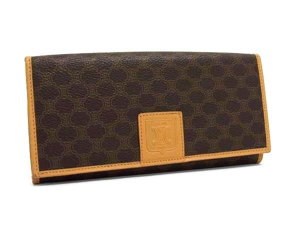 CELINE セリーヌ 長財布 マカダム フラップウォレット M16
