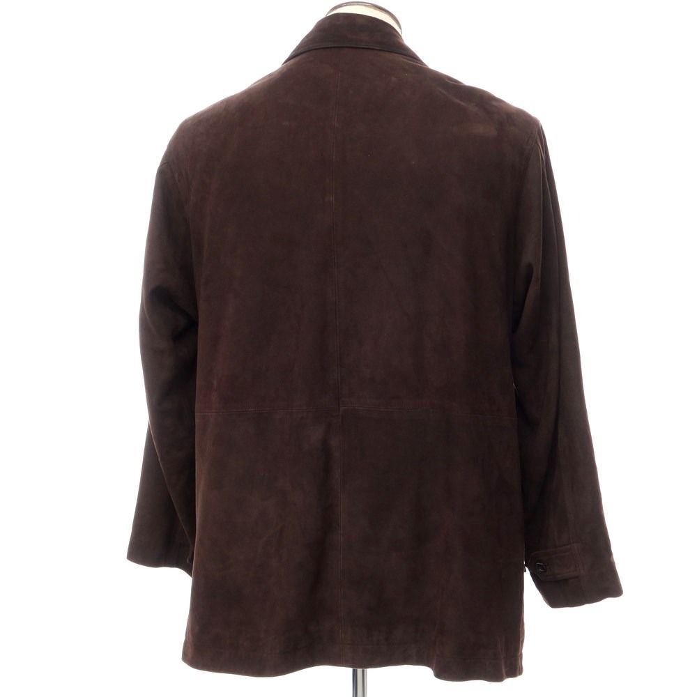 【中古】マーティーアンドサンズ MAATEE＆SONS 2022年秋冬 ラムスエード ハーフコート ダークブラウン【サイズ3】【メンズ】-2