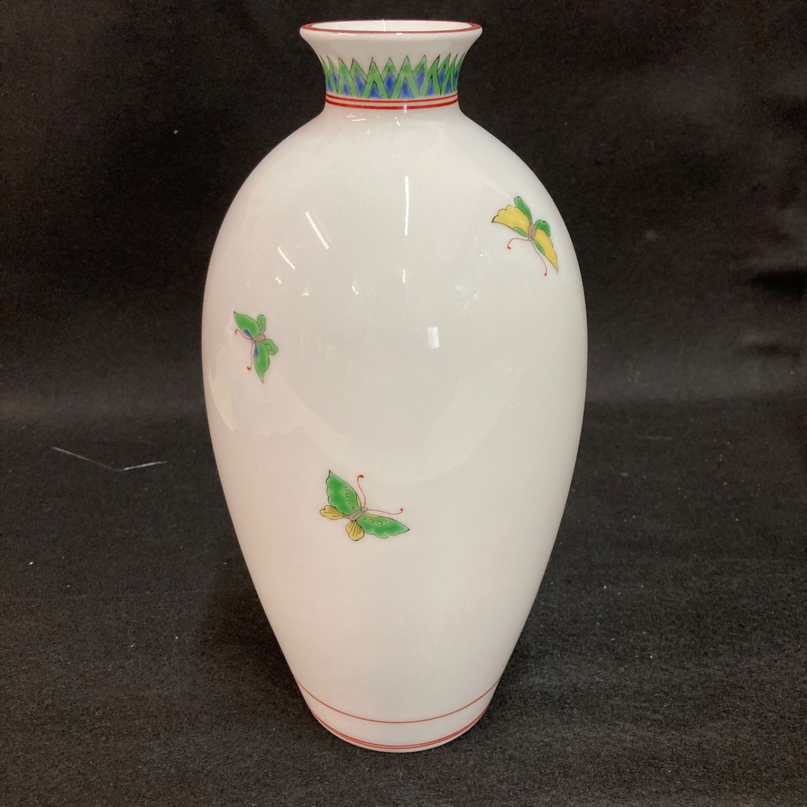 有田焼 深川製磁 花瓶 高さ約27cm 幅約13cm 花瓶 花器 フラワー