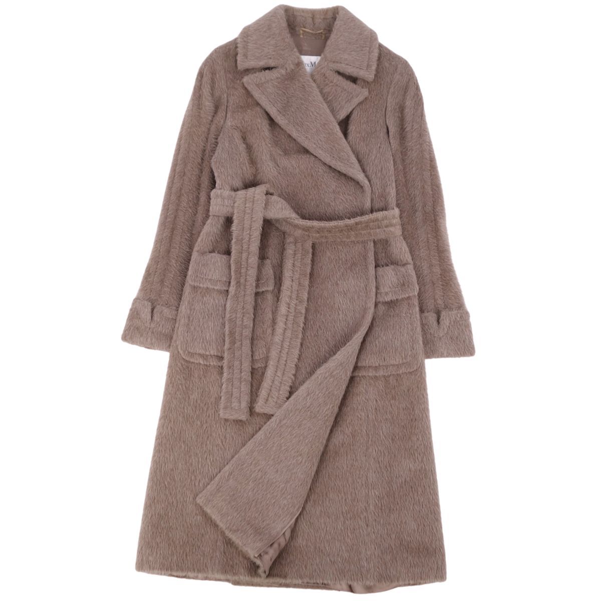 マックスマーラ Max Mara コート 白タグ ロングコート ベルト付き アル 