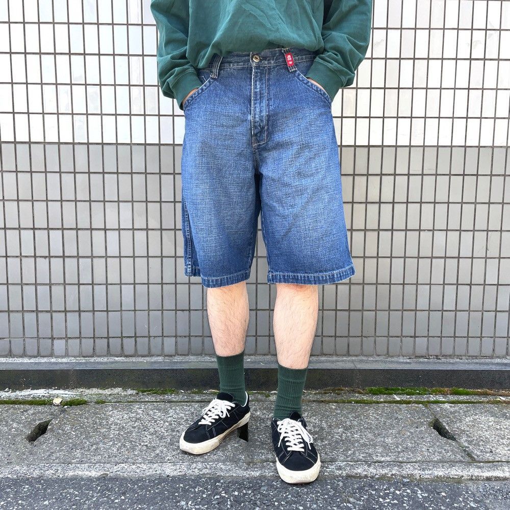 Jnco jeans デニムハーフパンツ ジーンズ Y2K 90s00s グレー｜メンズ