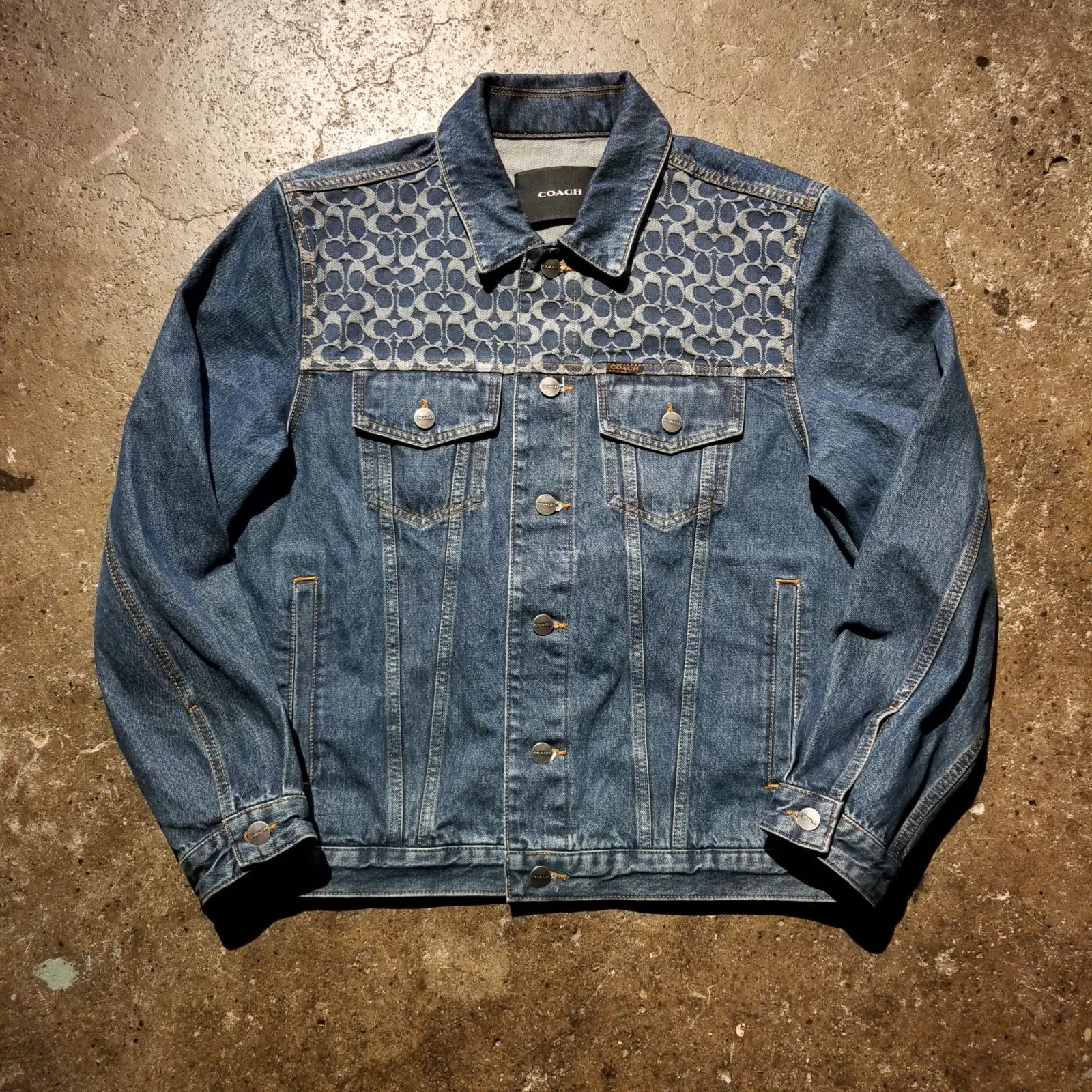 COACH 24AW デニム トラッカージャケット Gジャン シグネチャー