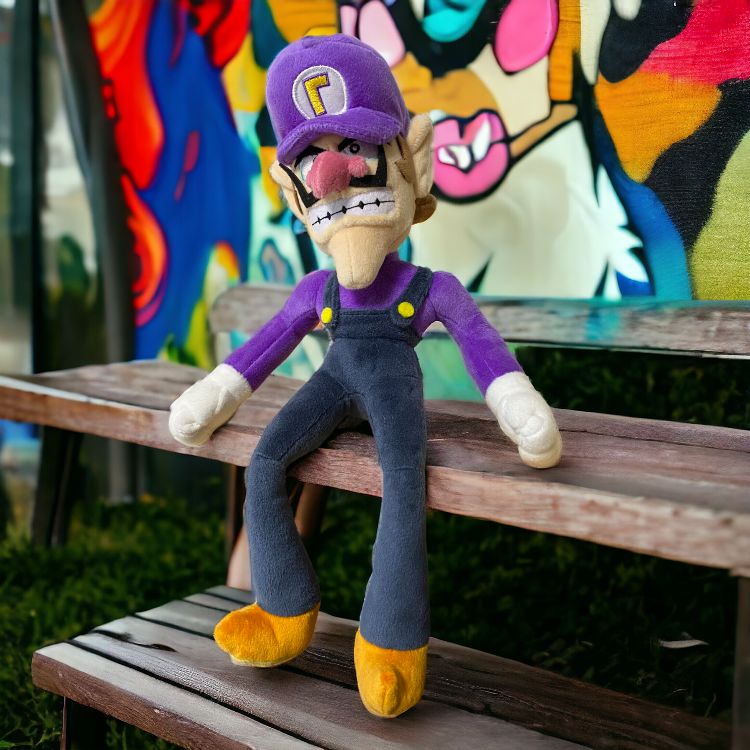 スーパーマリオ ワルイージ ぬいぐるみ Waluigi stuffed toy