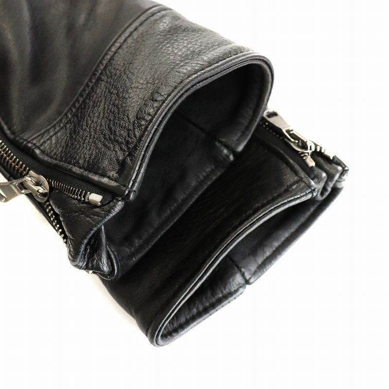 junhashimoto シングル ライダースジャケット カウレザー 黒 2 【公式