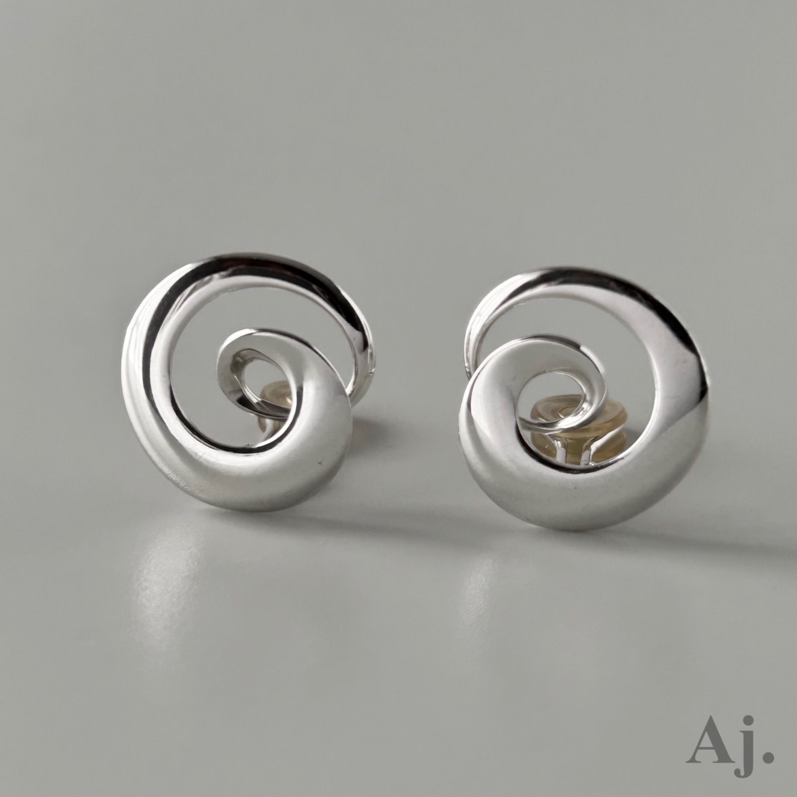 GEORG JENSEN トールン 渦巻き イヤリング 925S 