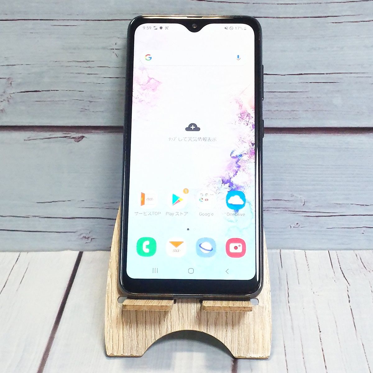 【送料無料】au Galaxy A20 SCV46 Black 本体 白ロム SIMロック解除済み SIMフリー C468332