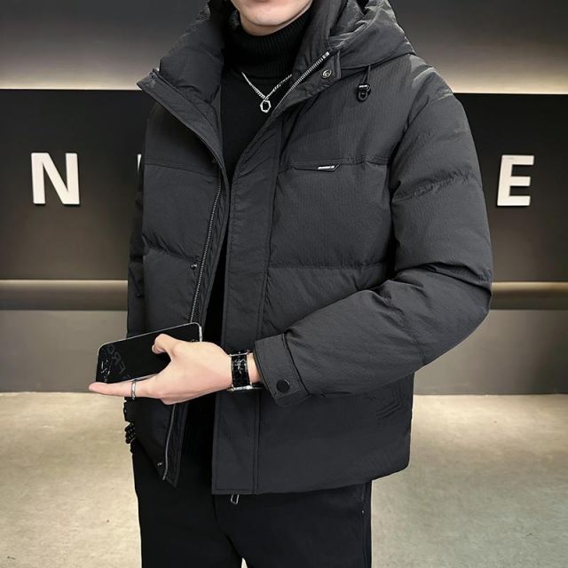 ダウンジャケット　Lサイズ　メンズ　 黒　ブラック ダウンジャケット メンズ ブランド 黒 暖かい 軽量 アウター 大きい