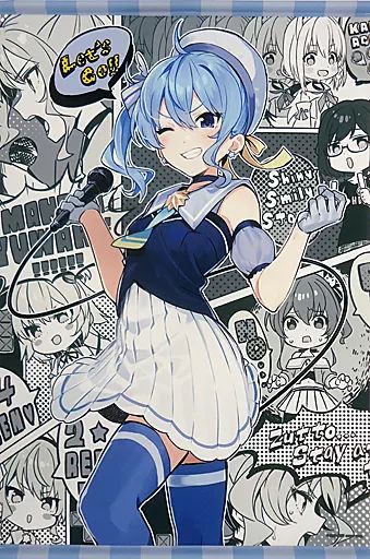 中古】タペストリー 星街すいせい 手島nari先生 イラストB2 