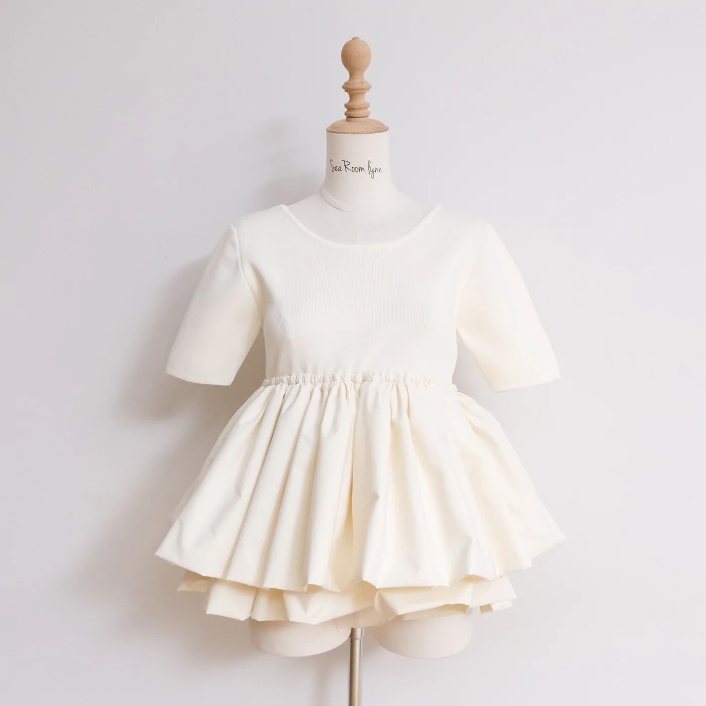 Knit Dockingボリュームバルーントップス　searoomlynn searoomlynnnシールームリンKnit Dockingボリュームバルーントップス