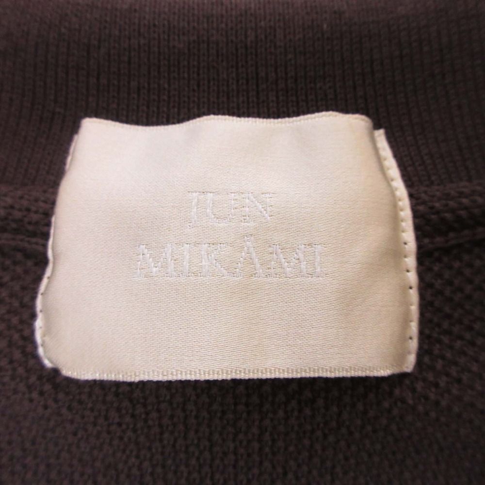 人気アイテム安い通販。 18ss JUN MIKAMI ジュンミカミ 鹿の子 ポロ ジャンプスーツ オールインワン コンビネゾン ノースリーブ 茶 ブラウン レディース 古着 未来志向な