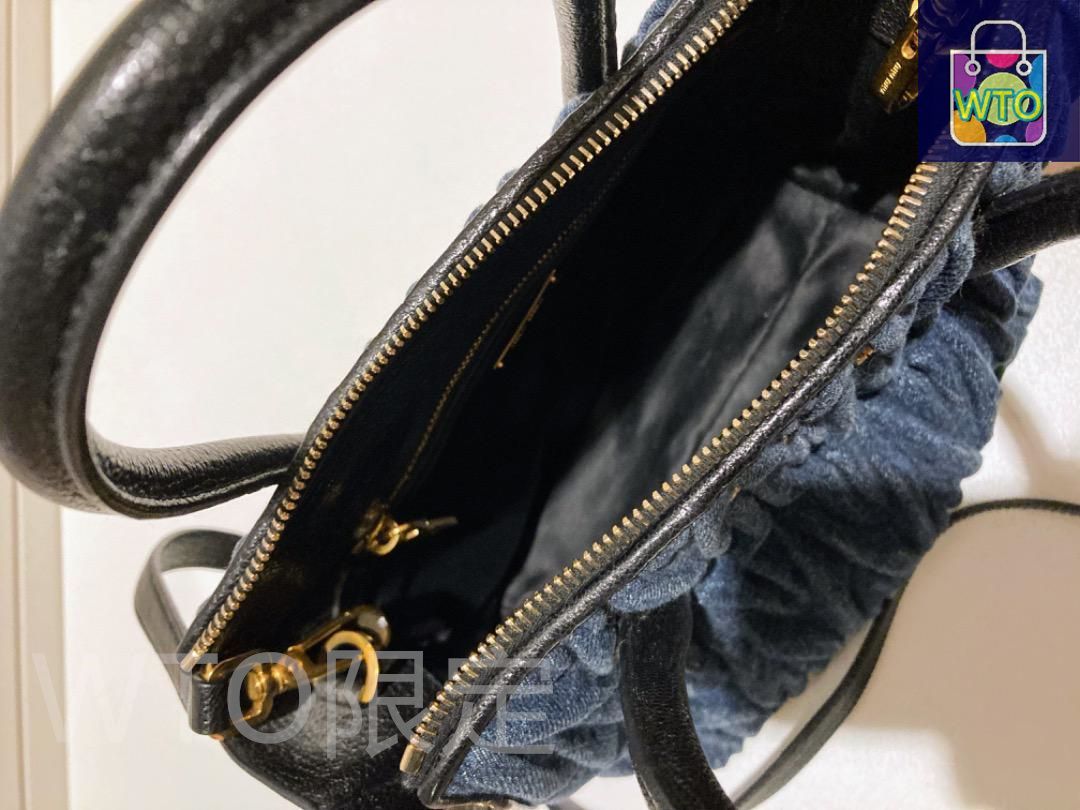 miumiu デニムマテラッセ ショルダーバッグ - メルカリ