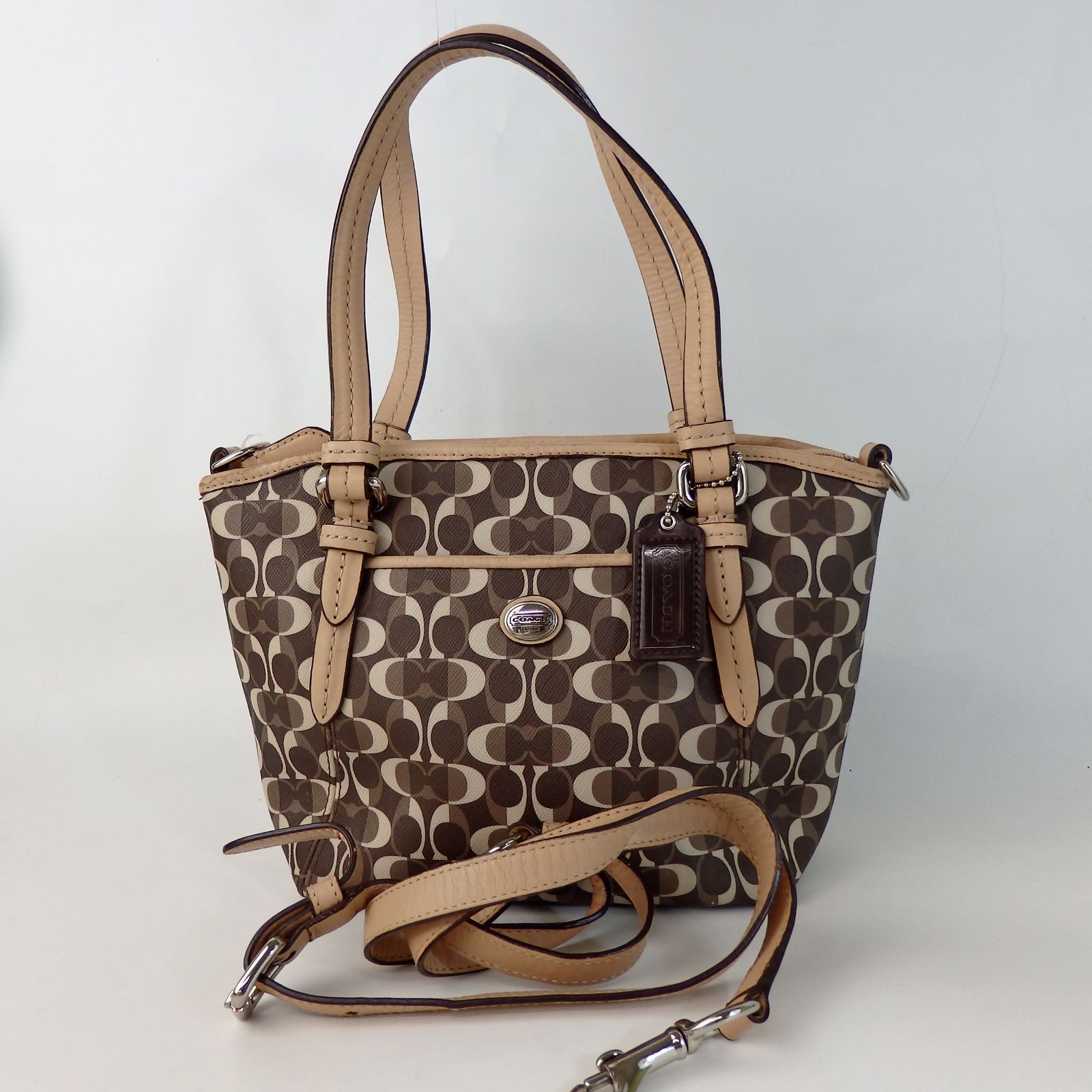 COACH】コーチ シグネチャー 2way ハンドバッグ ショルダーバッグ 