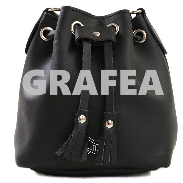 GRAFEA グラフィア MINI BUCKET BLACK ミニ バケット レザー ショルダーバッグ ミニサイズ レディース