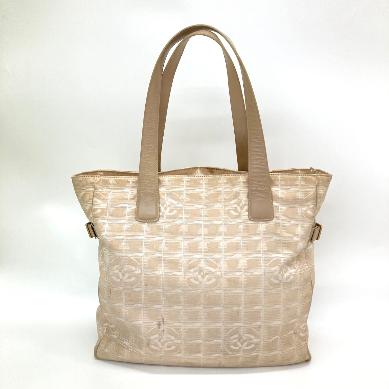 シャネル　ニュートラベルライン　トートバッグ　トップハンドル　ベージュ シャネル CHANEL ニュートラベルライン トートバッグ ベージュ