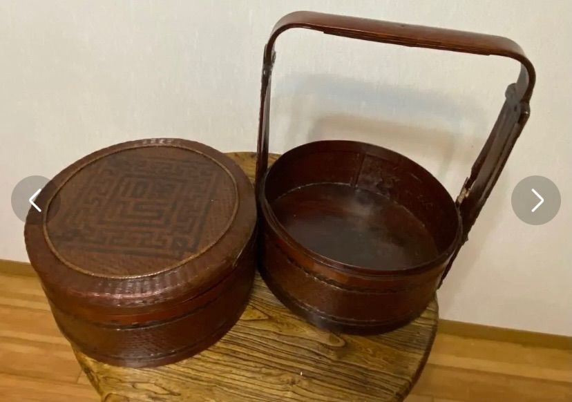 李朝中国韓国デザイン アンティーク 古美術 ヴィンテージ 骨董 カゴ 籠