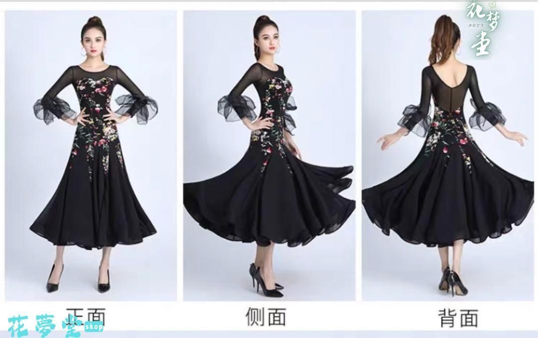 25年 社交ダンス衣装 ダンスドレス ダンスウェア ダンス ドレス 撮影会 舞台 イベント 原野空間-92 LLC-HASEGAWATOSO_COM