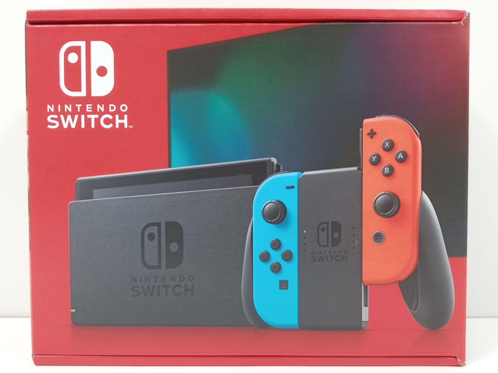 Nintendo Switch ニンテンドースイッチ 新型 ネオンレッド ネオンブルー HAD-S-KABAH  開封済み 未使用 [M-4091]