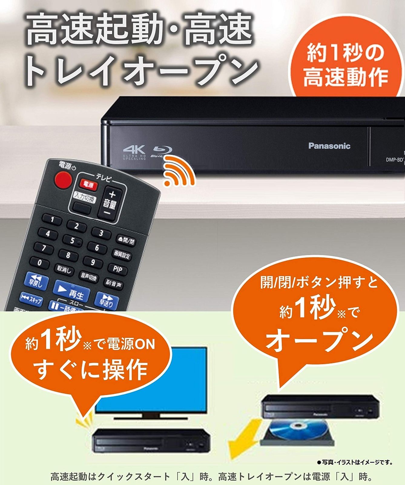ブルーレイプレーヤー 4Kアップコンバート対応