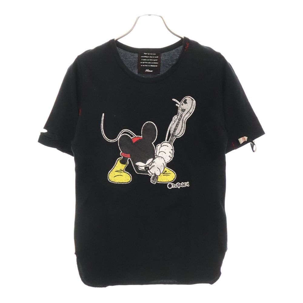 新品未使用【roen 古し ロエン】ミッキーコラボ レディース 七分丈T 