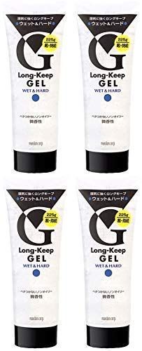【在庫セール】【まとめ買い】マンダム ロングキープジェル ウエットu0026ハード 225g×4個