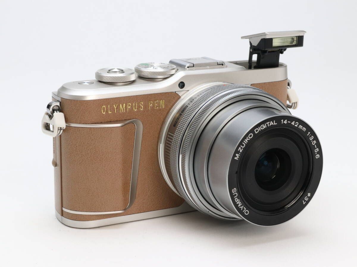 AA- (極上品) OLYMPUS PEN E-PL9 ブラウン M.ZUIKO DIGITAL ED 14-42mm