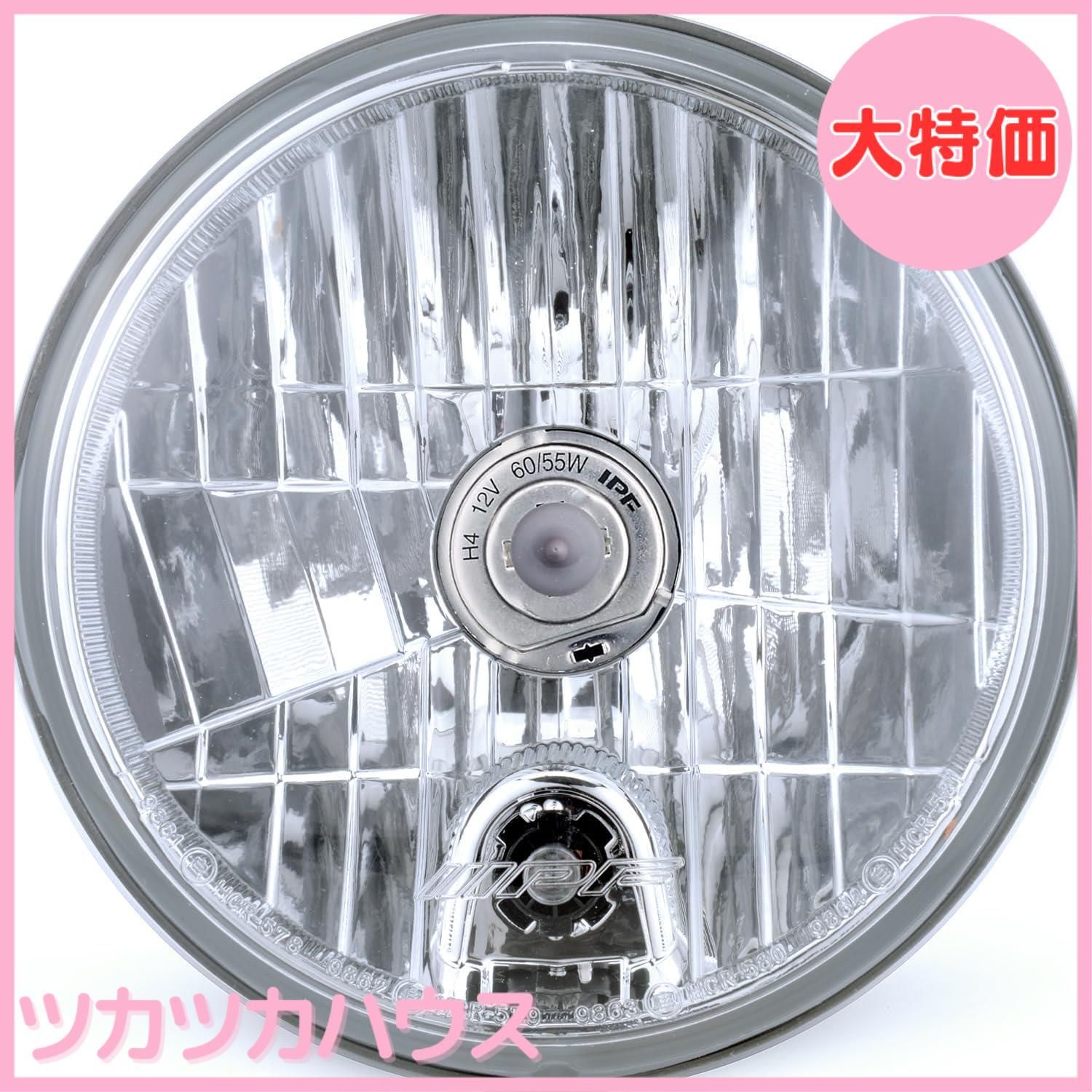 IPF ヘッドライト ASSY H4 丸形 2灯式 マルチリフレクター 純正