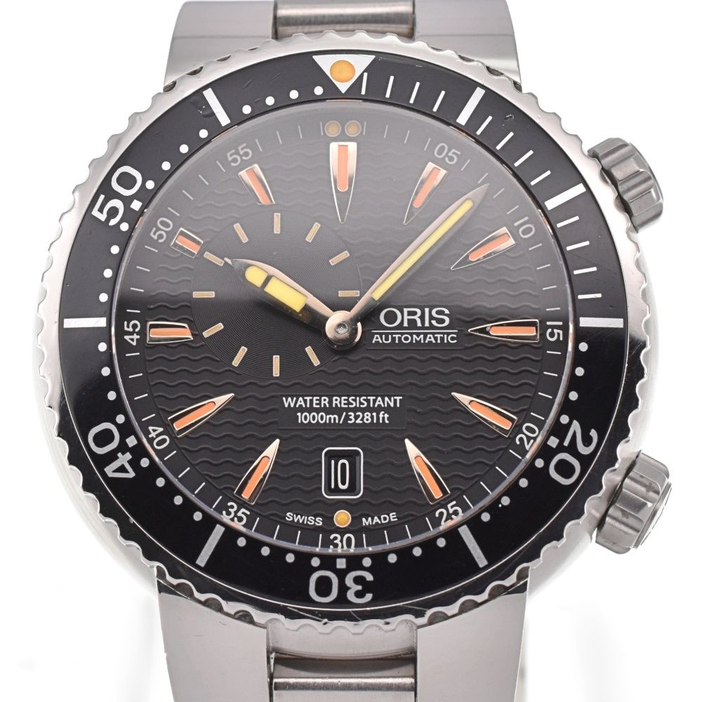 オリス ORIS 643 7609 8454M TT1 ダイバー 1000ｍ防水 スモール