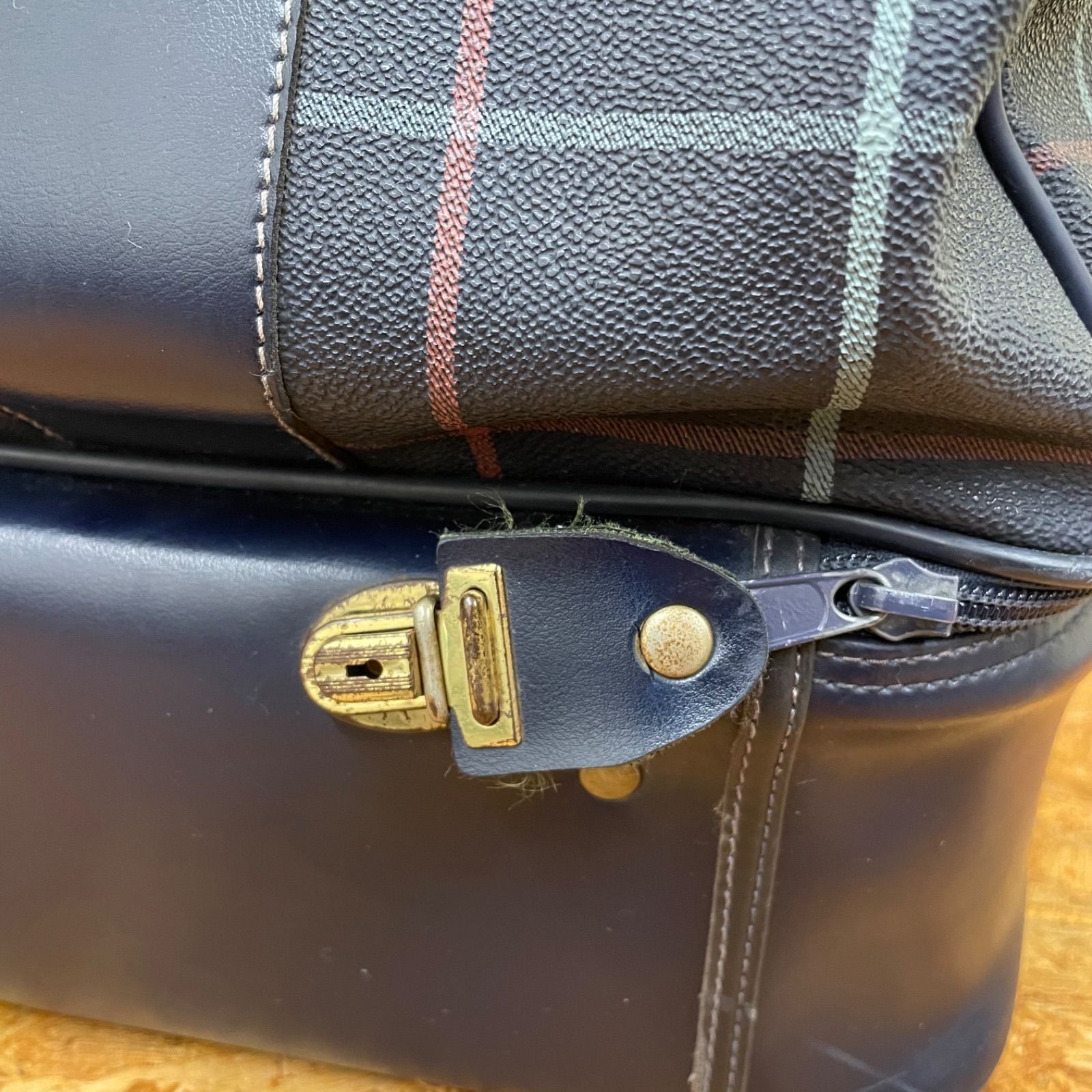 イタリア製 Burberry トランク バーバリー ゴルフバッグ ボストン 