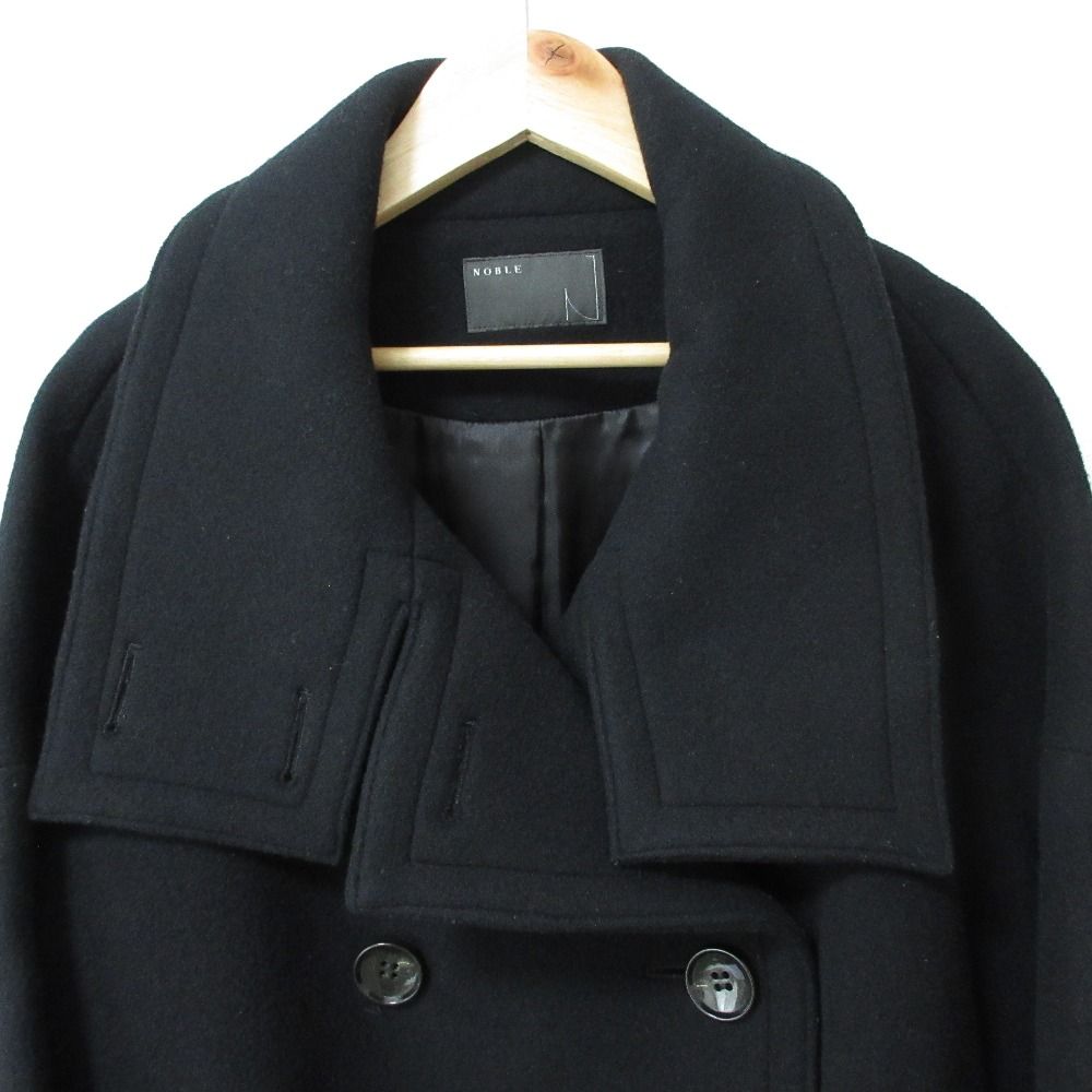 noble メルトンコート 美品 22AW NOBLE ノーブル メルトンスタンドカラーオーバー