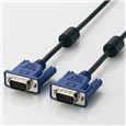 【新品】ELECOM  エレコム スリム同軸ディスプレイケーブル 10.0m/D-Sub15pin ミニ オス-D-Sub15pin ミニ オス CAC-L10BK (2209814)