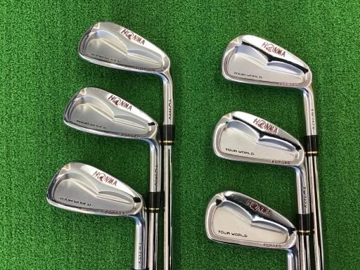 中古】 本間ゴルフ TOUR WORLD TW717V FORGED 8S アイアンセット IR NS