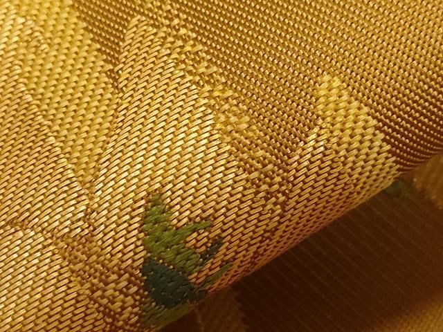 平和屋着物 男性 角帯 遠山文 金糸 正絹 dy