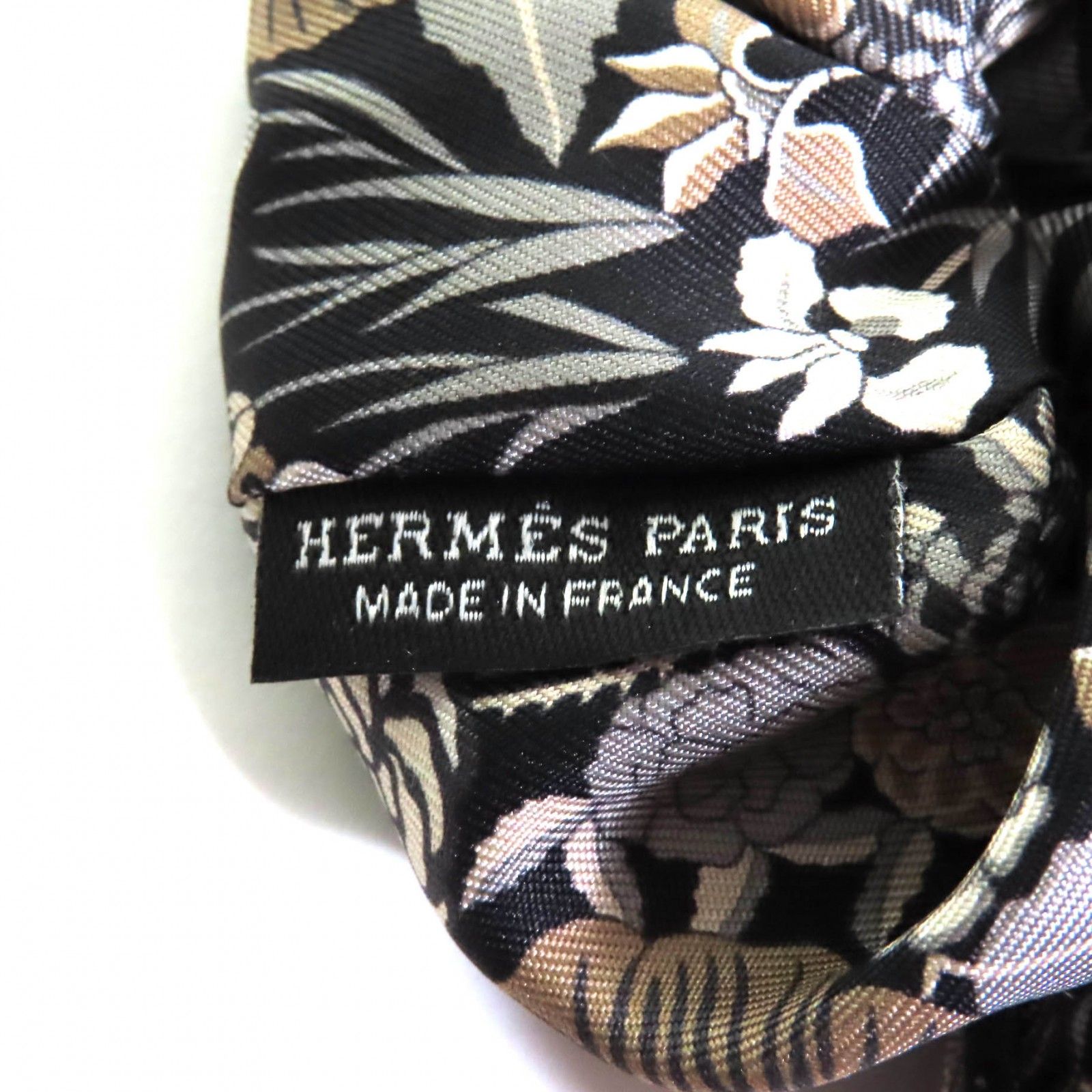 極美品☆HERMES エルメス シュシュ クラウディア ブルーム