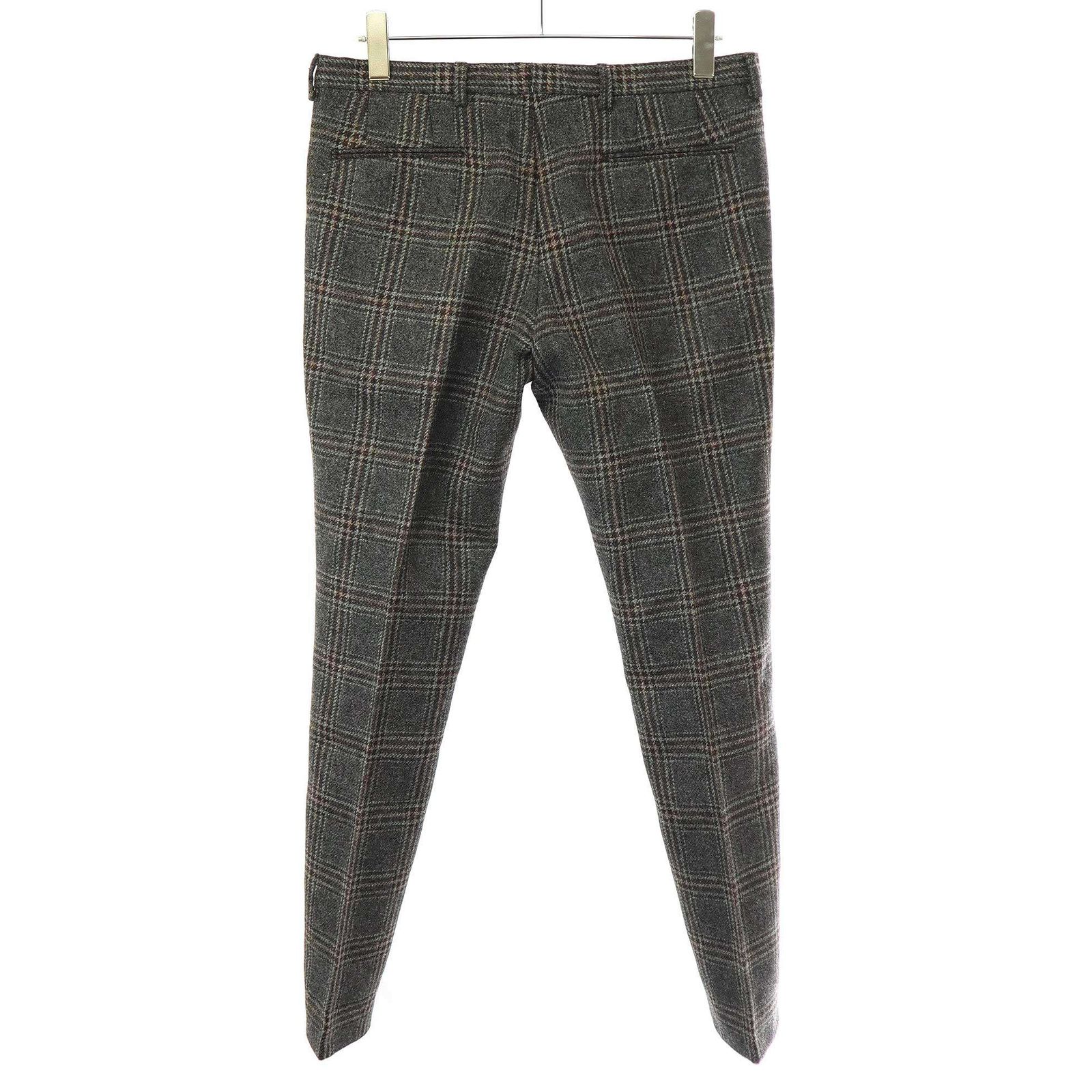 DRIES VAN NOTEN 18AW パイピングウールパンツ size 48 DRIES VAN NOTEN ドリスヴァンノッテン 17AW チェック ウール