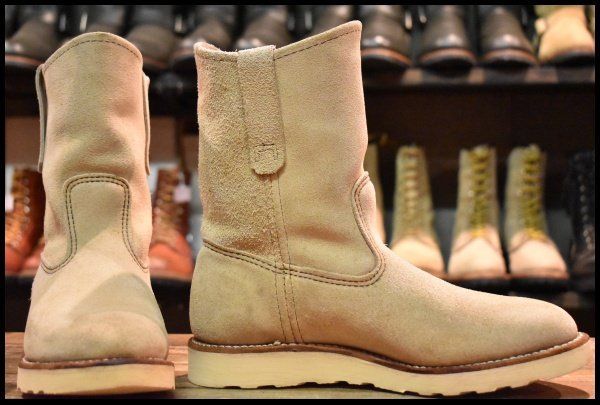 7E 08年 レッドウィング 8168 スエード ペコス ホーソーン アビレーン ラフアウト プルオン ブーツ redwing pecos HOPESMORE FI079