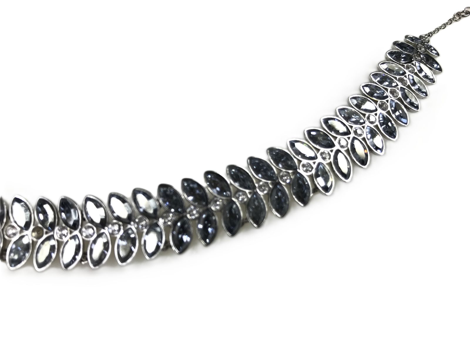 美品 スワロフスキー SWAROVSKI baron バロン クリスタル リーフ