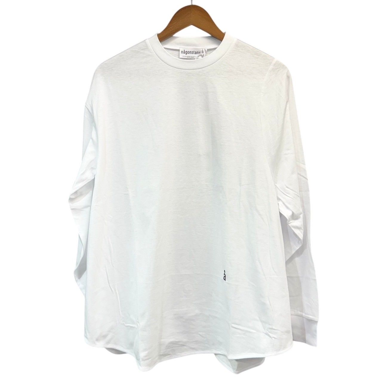 未使用　ナゴンスタンス　アシンメトリーロングTシャツ nagonstans ナゴンスタンス 25SS ソフト天竺アシンメカーブ