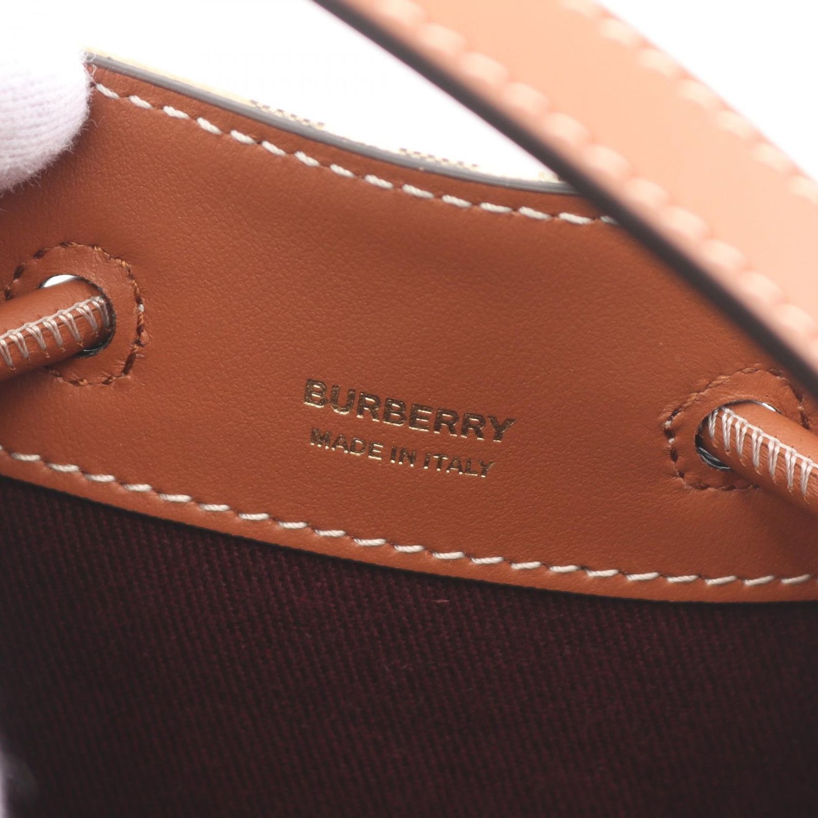 バーバリー BURBERRY ショルダーバッグ TBロゴ バケットバッグ 809604 