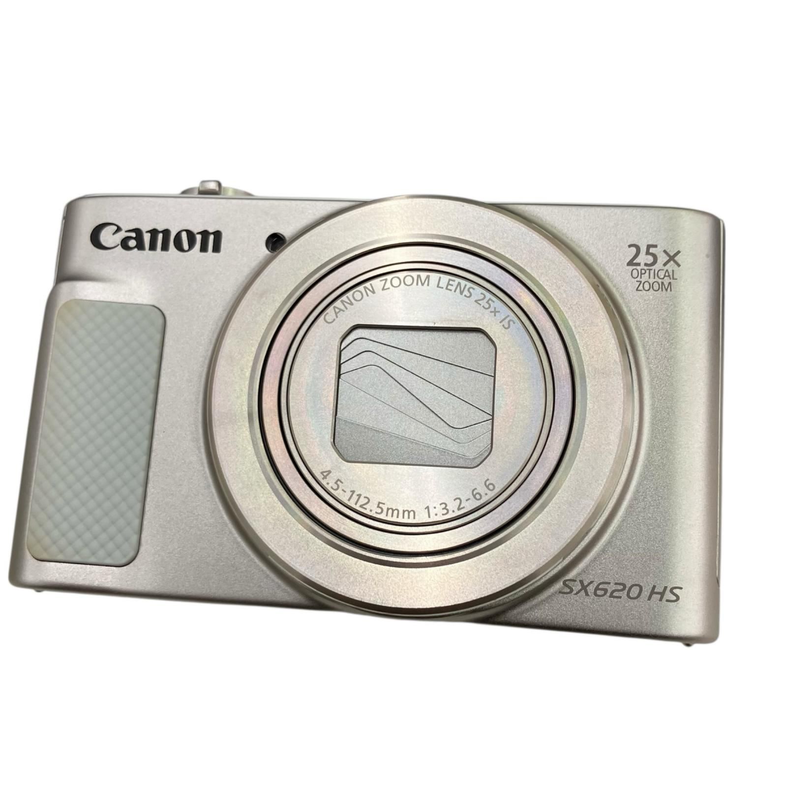 186001 動作未 canon キャノン デジタルカメラ PowerShot SX620HS ホワイト系