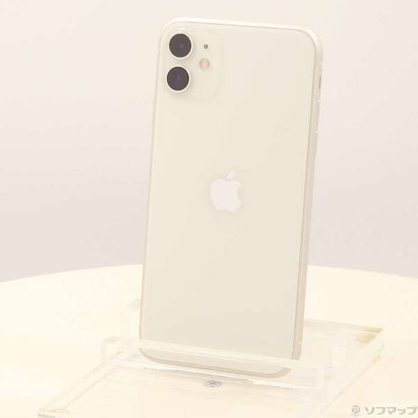 中古品〕 iPhone11 64GB ホワイト MHDC3J／A SIMフリー【262