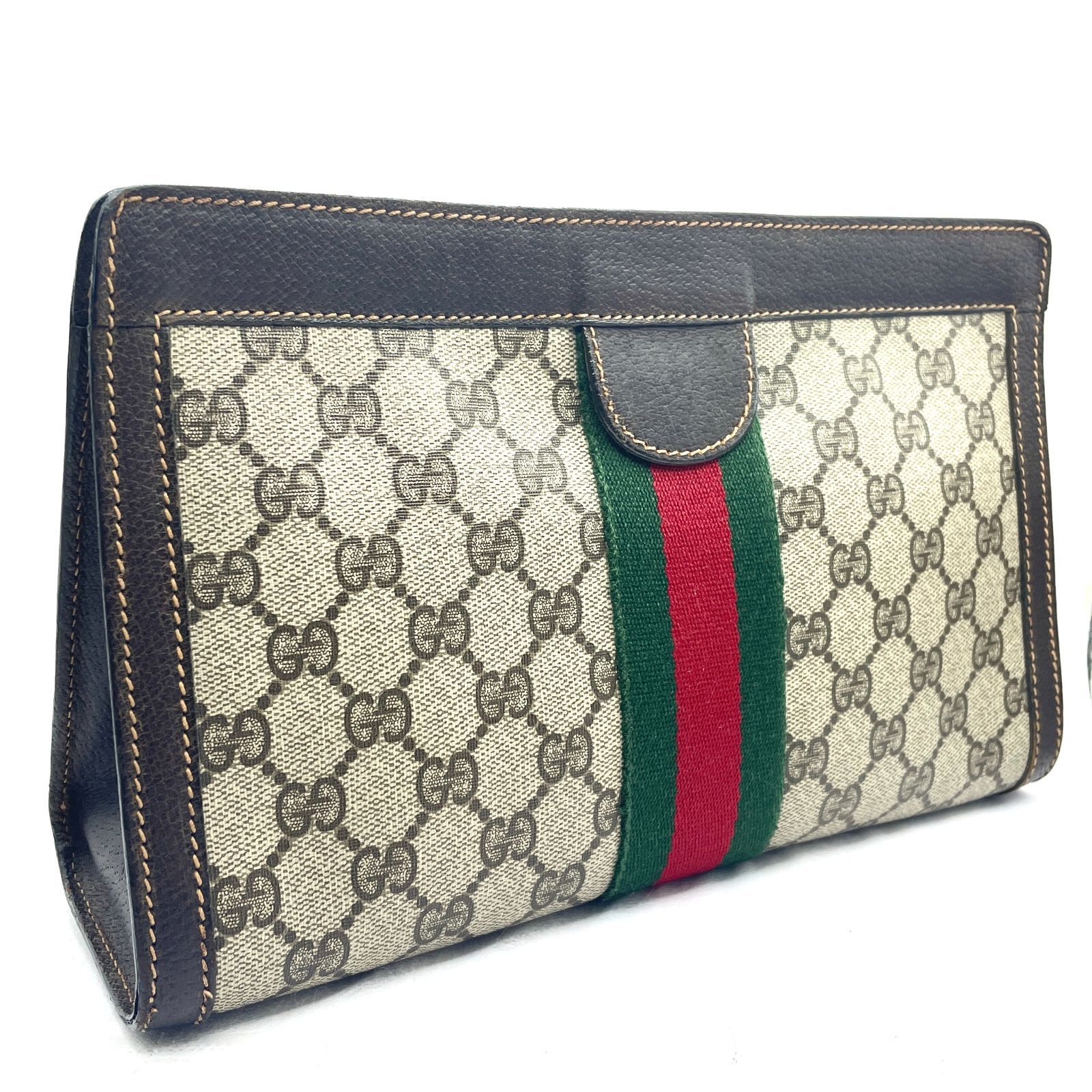 【美品】オールドグッチ シェリーライン GGスプリーム クラッチバッグ GUCCI オールドグッチ クラッチバッグ GGスプリーム シェリーライン