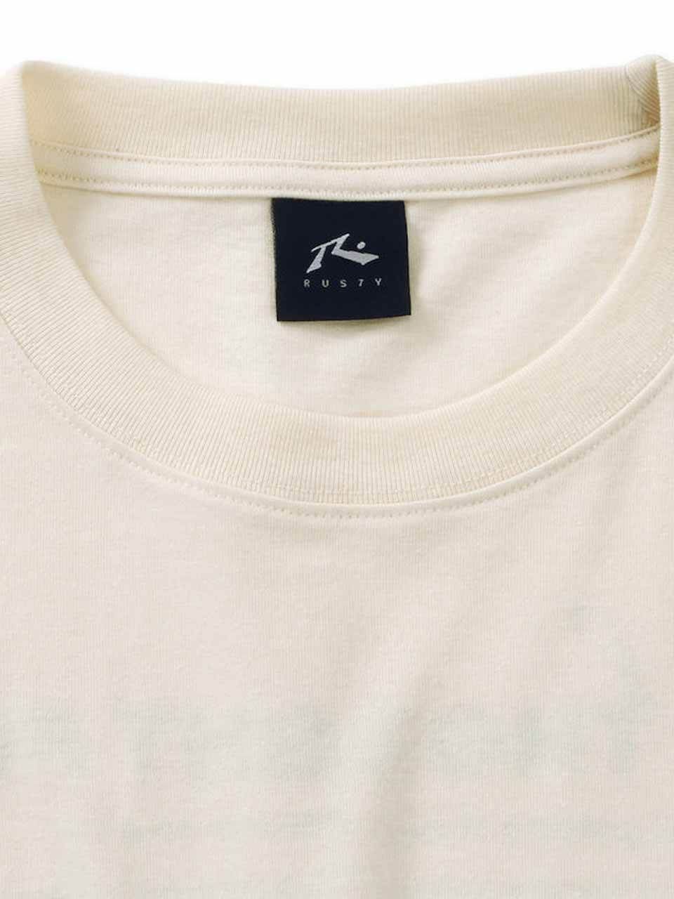 プリントTシャツ 大きいサイズ メンズ グラフィック ロゴデザイン RUSTY ビッグサイズ BIG C060611-04 オフホワイト