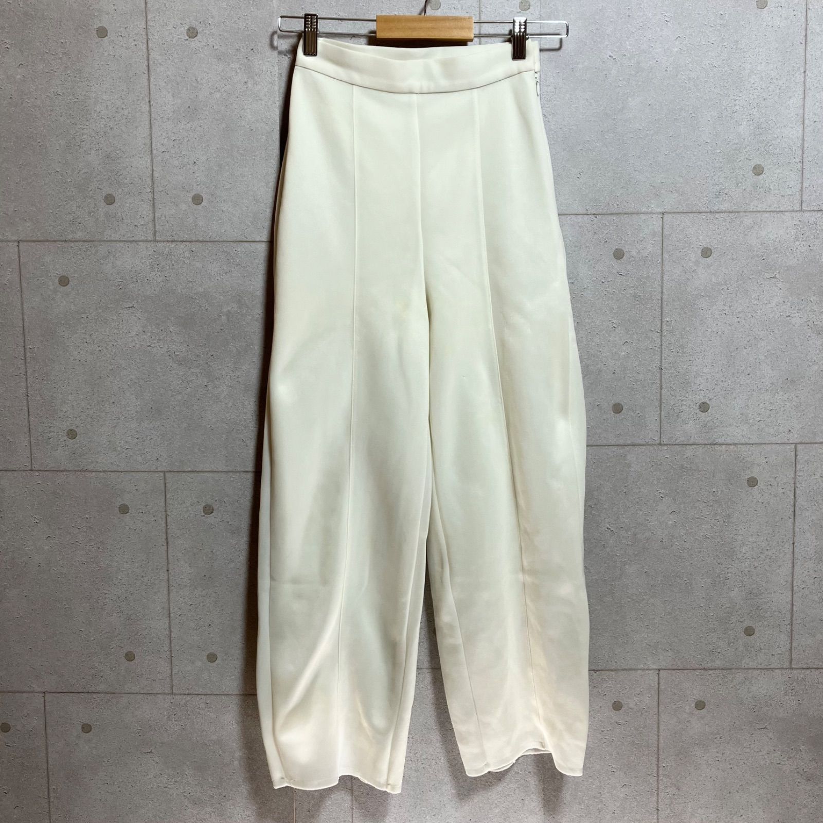 AMERI アメリ SHEER CARD BOARD PANTS シアー ダンボール パンツ S ボトムス ホワイト 白 レディース SG152-23