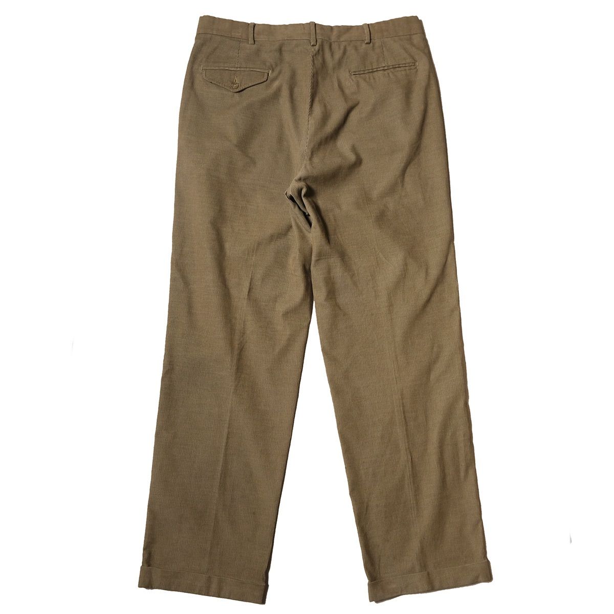 LANDS' END 2タック ダブル 太畝 コーデュロイ パンツ w35 90s USA製 LANDS'ENDランズエンド ツータック スラックス