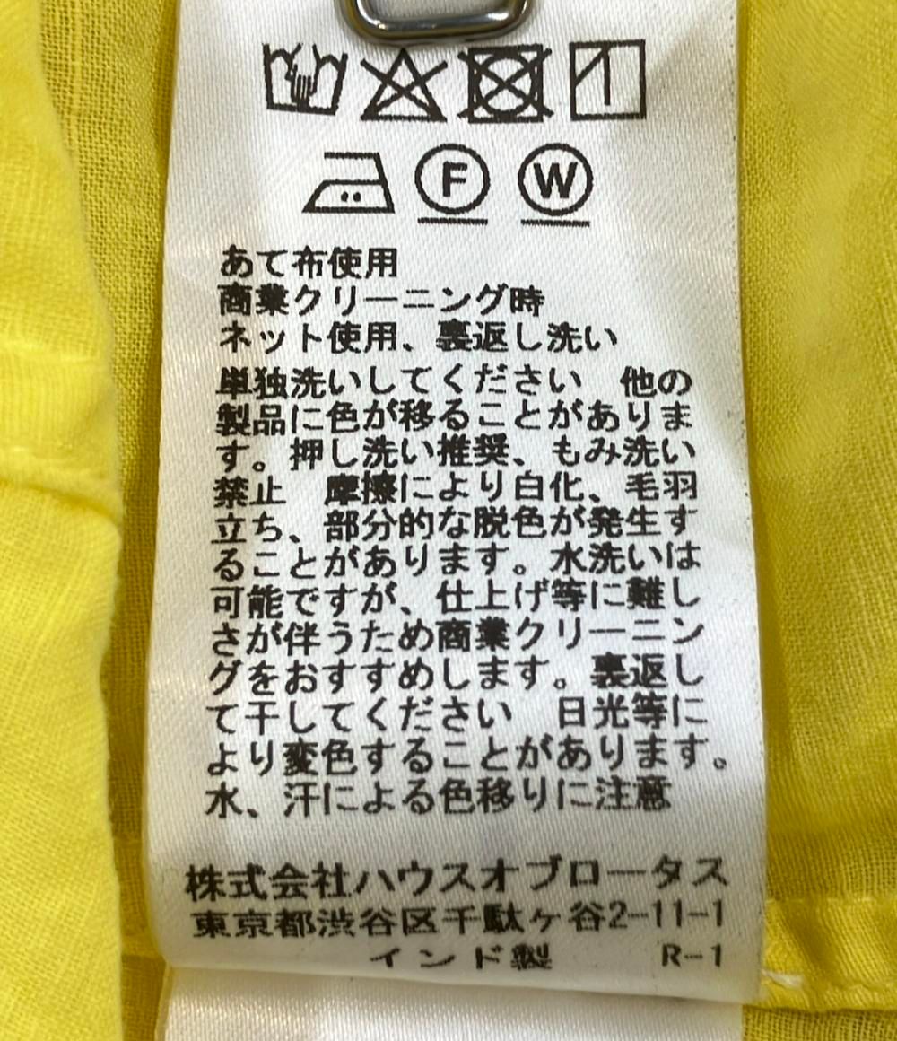 ハウス オブ ロータス 長袖ワンピース カディコットン 10121-01-802